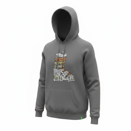 Wild Tribute - Grey Boot Hoodie